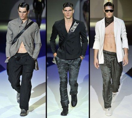 Nudi e leather per l'estate Armani