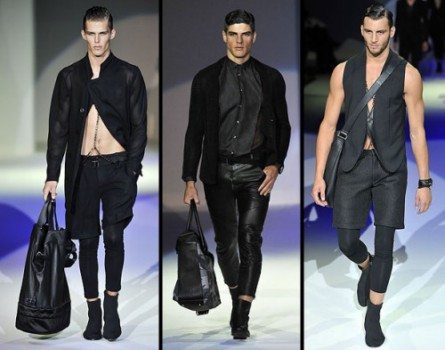 Nudi e leather per l'estate Armani