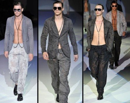 Nudi e leather per l'estate Armani