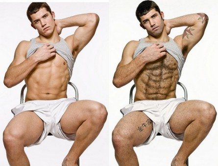 Da glabro a bear, le magie di Photoshop