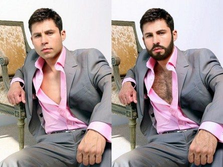 Da glabro a bear, le magie di Photoshop
