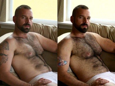 Da glabro a bear, le magie di Photoshop