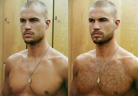 Da glabro a bear, le magie di Photoshop
