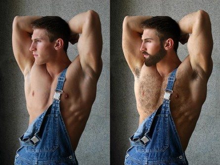 Da glabro a bear, le magie di Photoshop