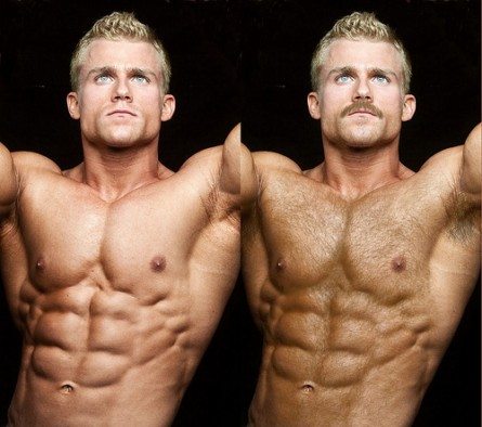 Da glabro a bear, le magie di Photoshop
