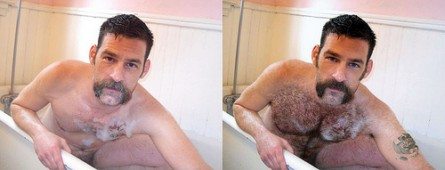 Da glabro a bear, le magie di Photoshop