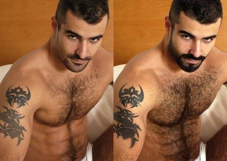 Da glabro a bear, le magie di Photoshop