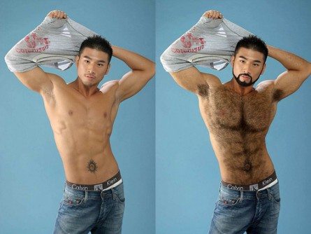 Da glabro a bear, le magie di Photoshop