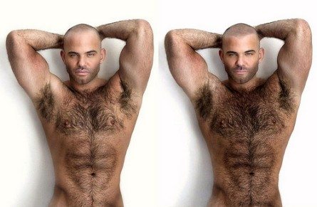 Da glabro a bear, le magie di Photoshop