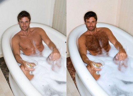 Da glabro a bear, le magie di Photoshop