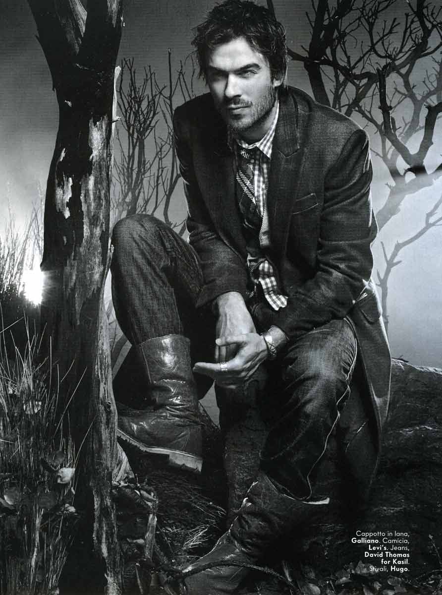 Ian il vampiro posa per Vanity Fair