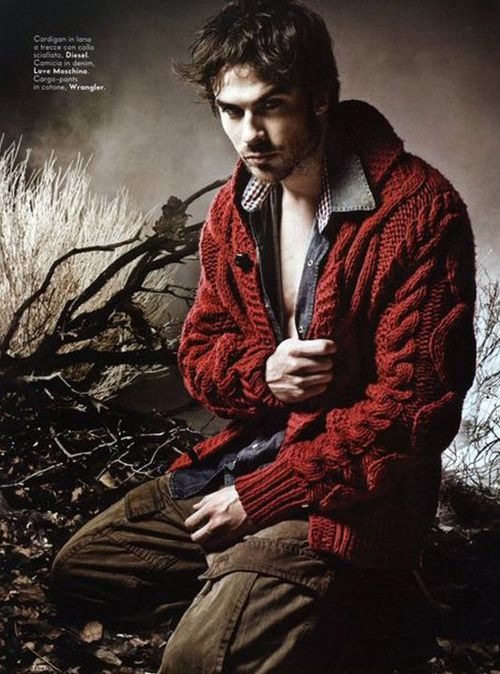 Ian il vampiro posa per Vanity Fair
