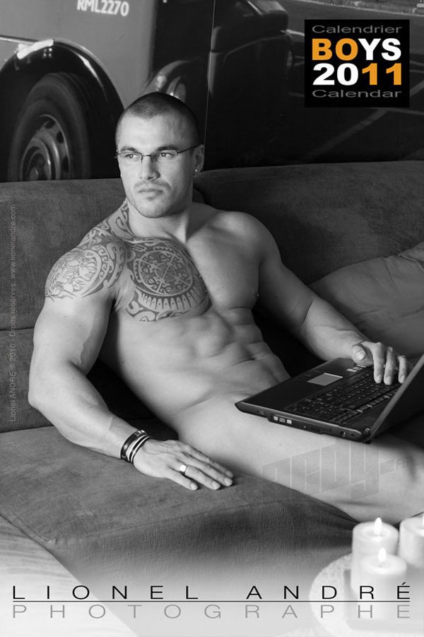 I Boys pi&ugrave; belli di Francia nel calendario di Lionel Andr&eacute;