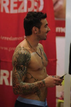 Lavezzi e Sosa:il backstage del calendario del Napoli Calcio