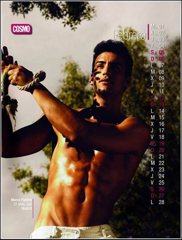 Ecco il calendario di Cosmopolitan TV con i 12 Chicos Cosmo