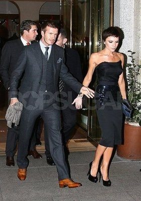 Le foto di Beckham e Victoria a Milano