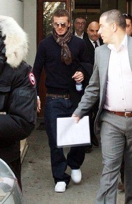 Le foto di Beckham e Victoria a Milano