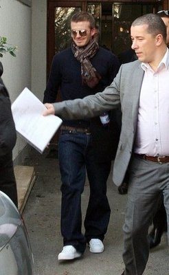 Le foto di Beckham e Victoria a Milano