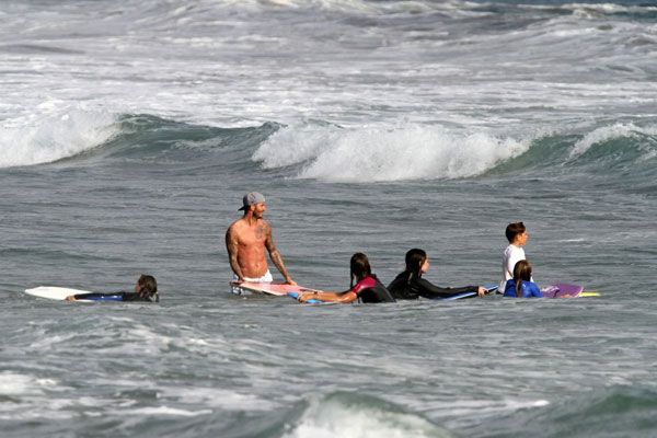 Becks fa surf a Malibù