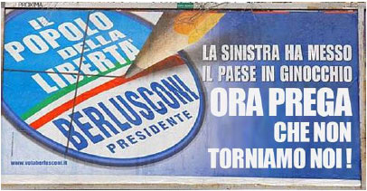 Elezioni 2008 - i manifesti taroccati