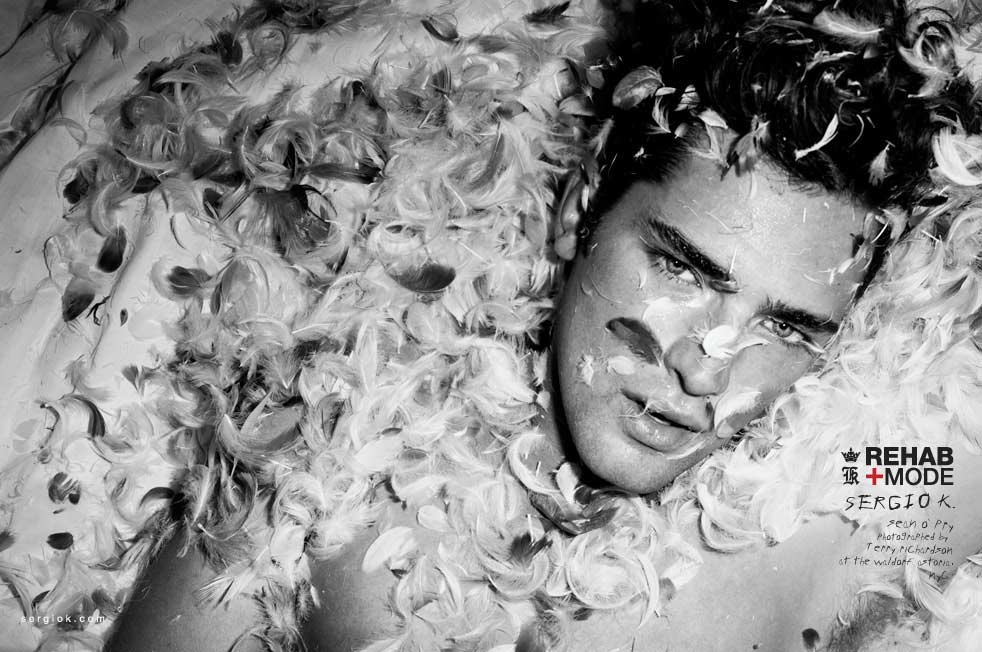 Sergio K: rehab &egrave; moda con Sean O'Pry e i gemelli Patriota