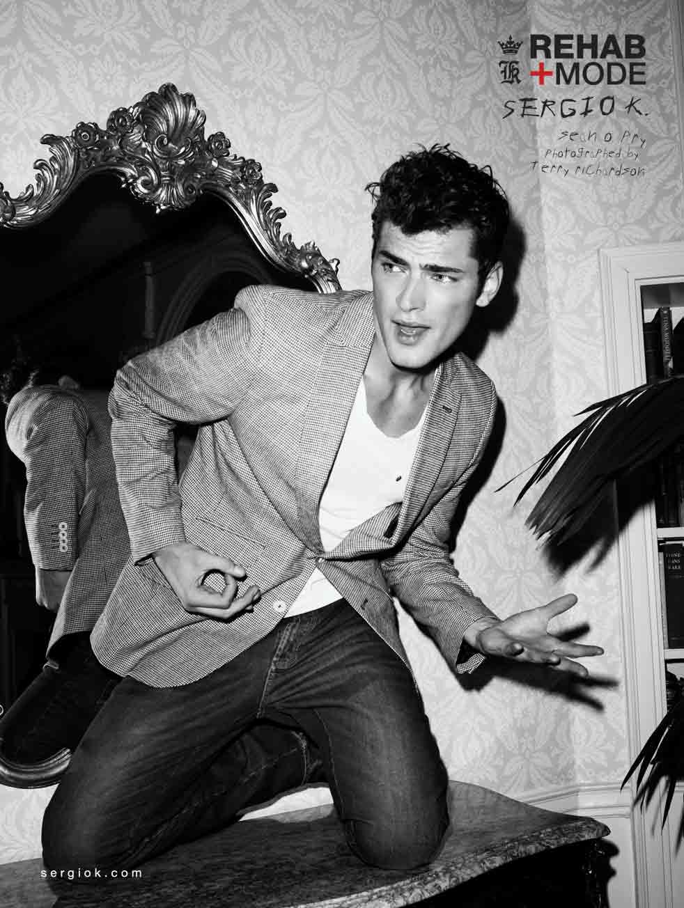 Sergio K: rehab &egrave; moda con Sean O'Pry e i gemelli Patriota