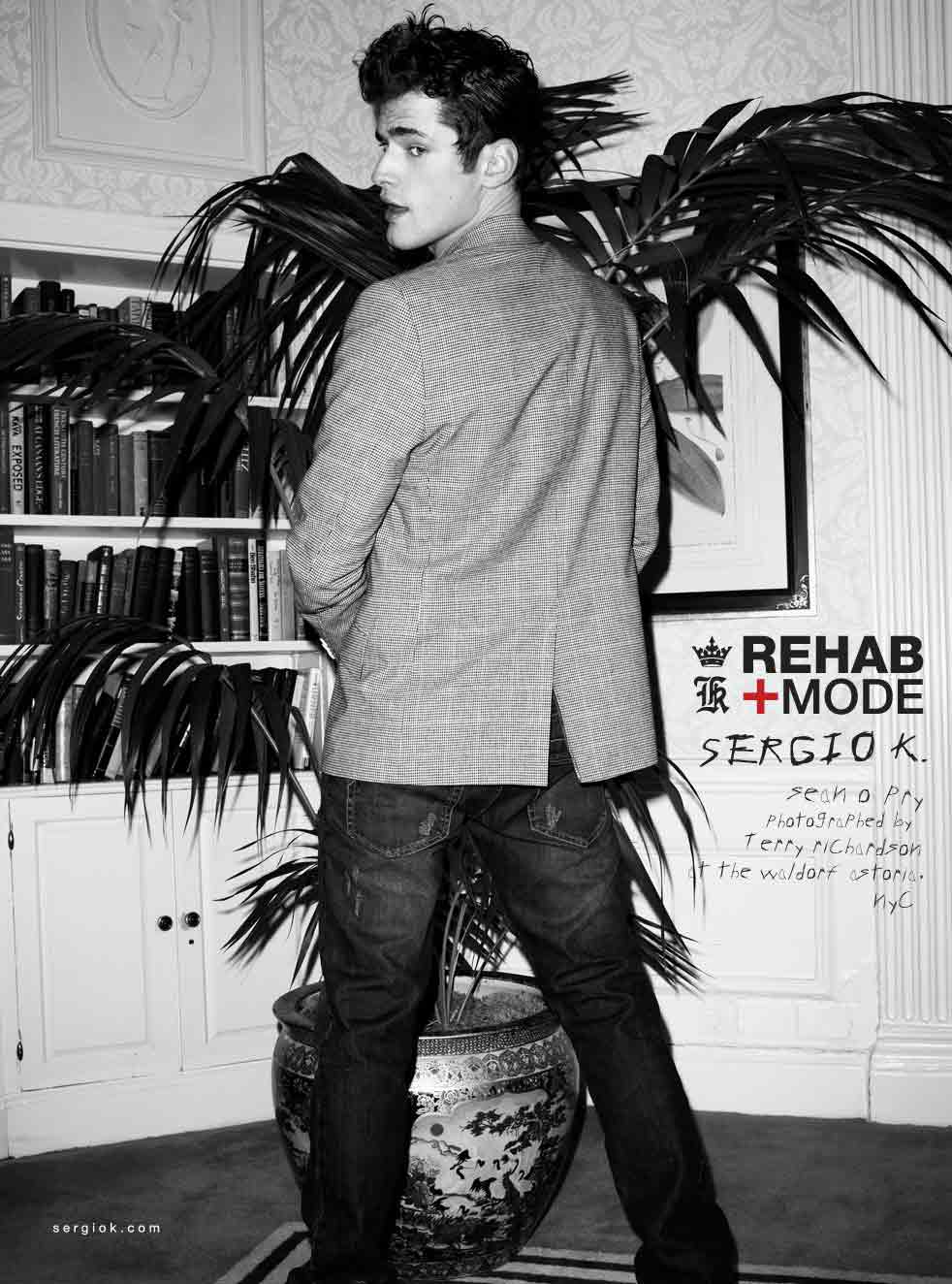 Sergio K: rehab &egrave; moda con Sean O'Pry e i gemelli Patriota