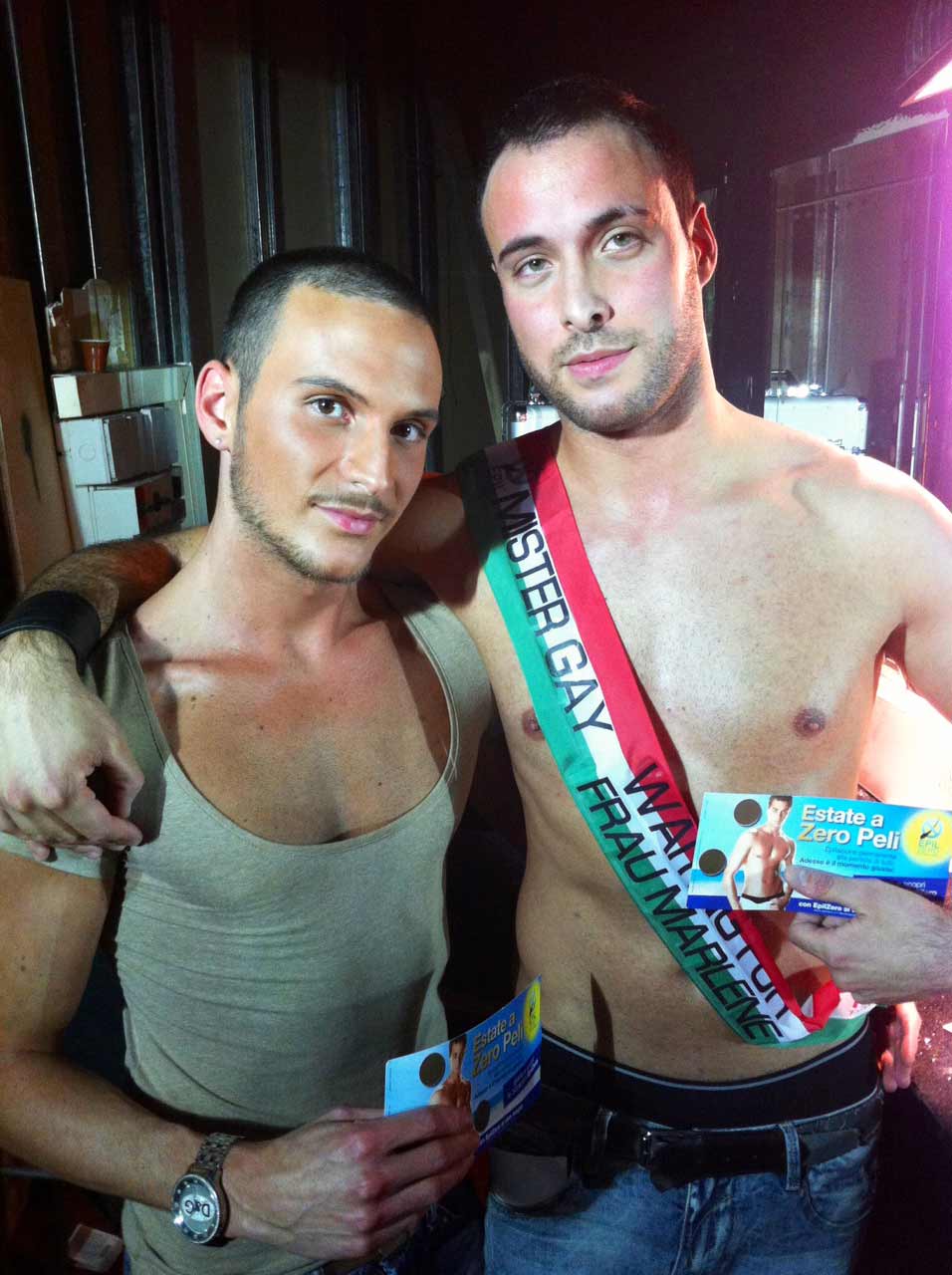 Alessandro &egrave; Mister Waiting for Frau, verso Mister Gay 2012