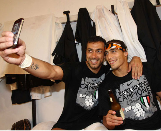 La Juve campione d'Italia: la gioia negli spogliatoi