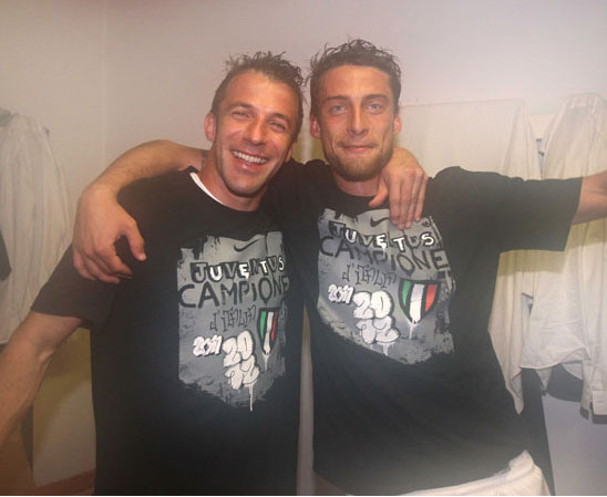 La Juve campione d'Italia: la gioia negli spogliatoi