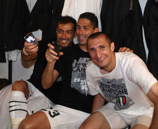 La Juve campione d'Italia: la gioia negli spogliatoi