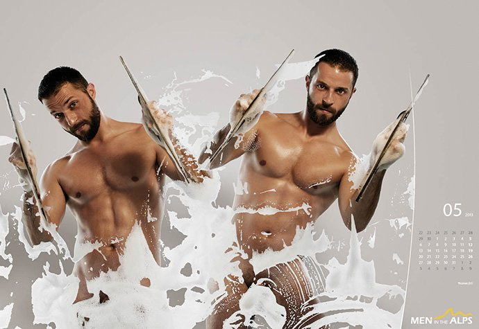 Tornano gli Uomini sulle Alpi con il loro calendario sexy