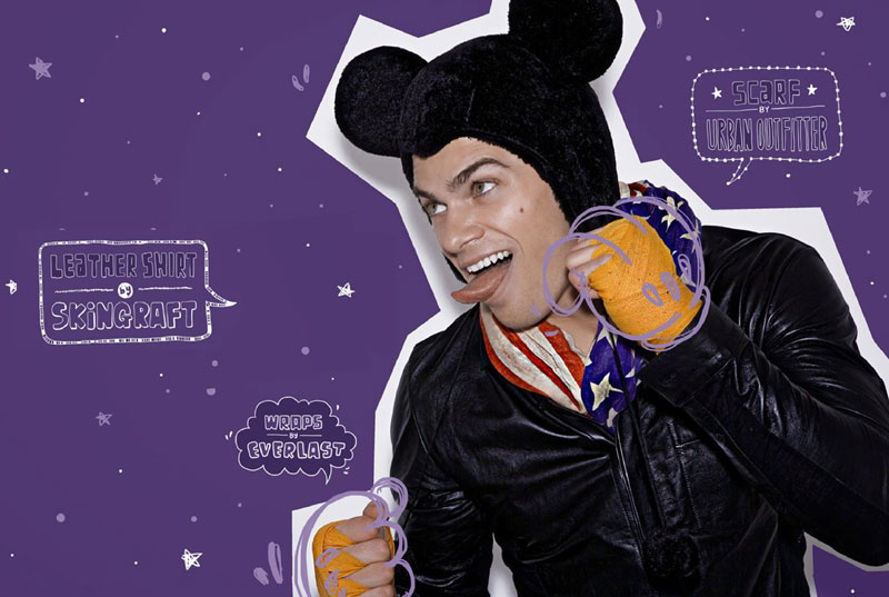 Seth Kuhlmann diventa un sexy Topolino per il magazine Adon