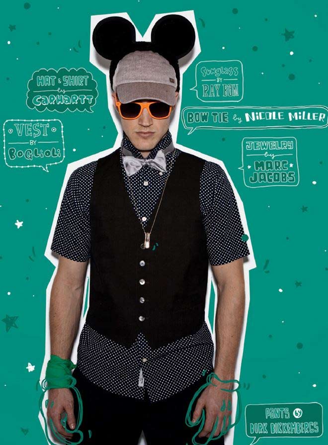 Seth Kuhlmann diventa un sexy Topolino per il magazine Adon