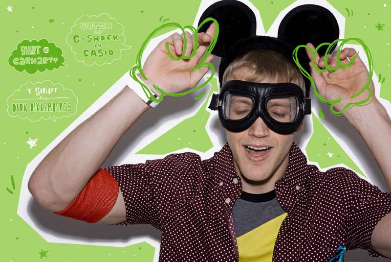 Seth Kuhlmann diventa un sexy Topolino per il magazine Adon