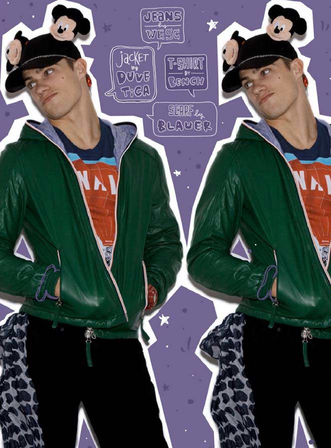Seth Kuhlmann diventa un sexy Topolino per il magazine Adon