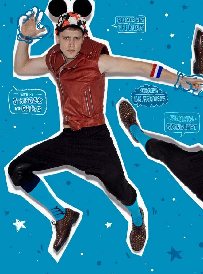 Seth Kuhlmann diventa un sexy Topolino per il magazine Adon
