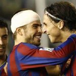Piqu&eacute; e Ibra, e la mano morta in campo. Le foto della complicit&agrave; - Thumbnail