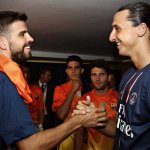 Piqu&eacute; e Ibra, e la mano morta in campo. Le foto della complicit&agrave; - Thumbnail