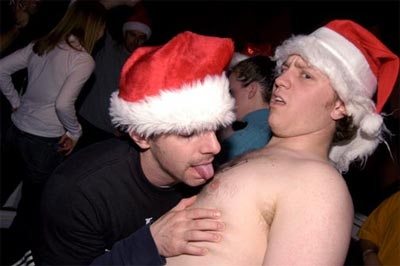 La corsa dei Babbi Natale in mutande