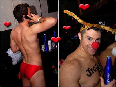 La corsa dei Babbi Natale in mutande