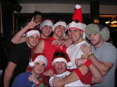 La corsa dei Babbi Natale in mutande