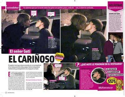 Il bacio focoso del calciatore