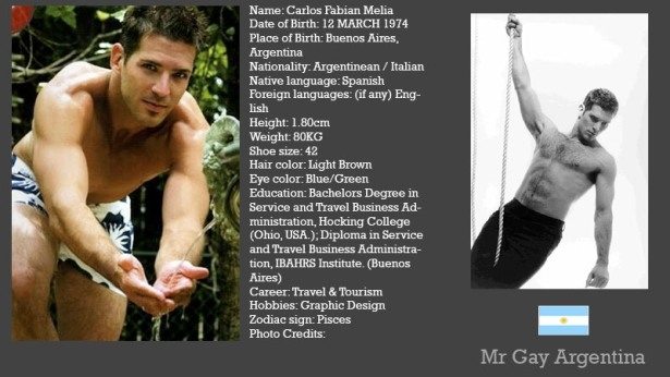 Mr.Gay International: i concorrenti