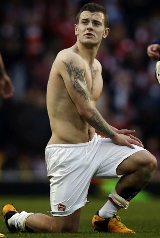 Jack Wilshere, il calciatore sempre mezzo nudo