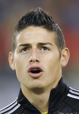 James Rodriguez insieme a Cristiano Ronaldo al Real Madrid
