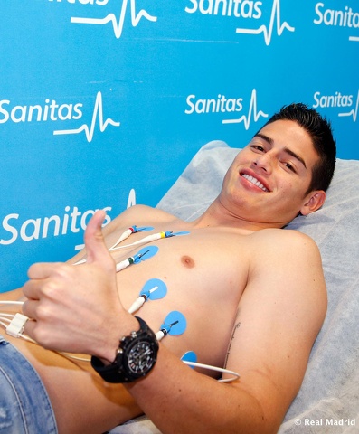 James Rodriguez insieme a Cristiano Ronaldo al Real Madrid