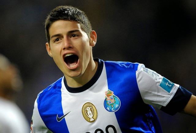 James Rodriguez insieme a Cristiano Ronaldo al Real Madrid