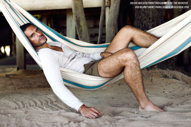 Frederick Valentin supersexy sulla spiaggia di Puerto Rico