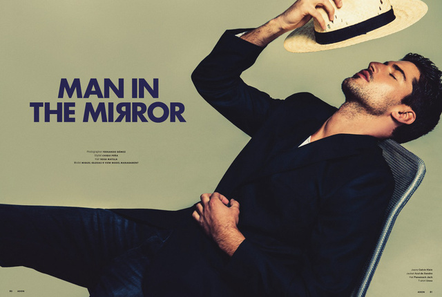 Il caliente Miguel Iglesias mostra la sua bellezza su Adon Magazine